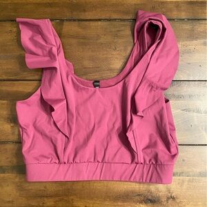 Victoria's Sport S Women's Magenta Dark Pink Flutter Sports Bra Top